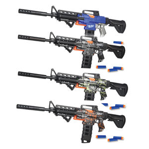 M416 완전 자동 소총 어린이를위한 부드러운 총알 공기총 슈팅 게임 소년을위한 플라스틱 부드러운 치킨 먹는 총 - Product Image 1