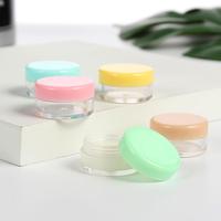 Pots en plastique PS vides personnalisés petit pot cosmétique de 5g 5ml avec crèmes lotions pommades poudres échantillons de soins de la peau