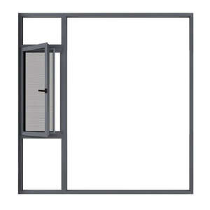 Fenêtre battante avec moustiquaire magnétique en acier inoxydable, design moderne pour appartement <span class=keywords><strong>et</strong></span> chambre, <span class=keywords><strong>rideau</strong></span> à persiennes pour <span class=keywords><strong>porte</strong></span> vitrée - Product Image 1