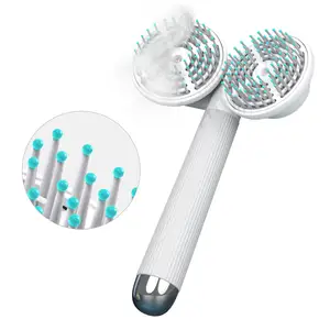 Automatically Pet Slicker Brush Electric Negative Ions Dual Head Dog Brush Self-cleaning Pet Grooming Comb