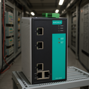 สวิตช์จัดการ Moxa EDS-505A แบบ 5 พอร์ต อีเธอร์เน็ต สำหรับติดตั้งบนราง DIN สำหรับอุตสาหกรรมและองค์กร - Product Image 3
