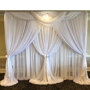 Rideaux doubles décoratifs pour <span class=keywords><strong>mariage</strong></span>, draperie croisée, <span class=keywords><strong>fond</strong></span> <span class=keywords><strong>de</strong></span> photomaton - Product Image 3