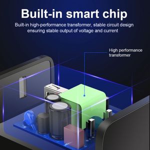 อะแดปเตอร์ชาร์จเร็ว 18W USB รองรับ QC 3.0 สำหรับ Xiaomi/สำหรับ Samsung  สำหรับโทรศัพท์รุ่น 14 13 12 11 Pro MAX - Product Image 3