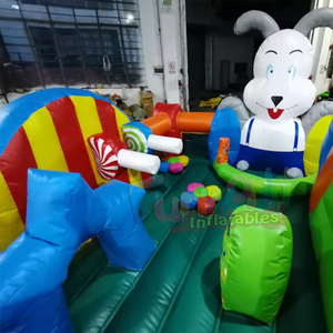 Commercial grade bunny <b>inflatable</b> bouncy castle and slide combo juego inflable conejo - Product Image 4