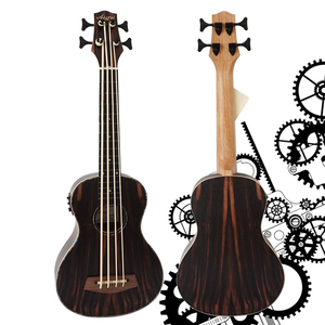 Ukelele Bajo Eléctrico de Ébano Java de 30 Pulgadas, Marca Aiersi, Precio de Fábrica China, Guitarra Acústica con Funda, Buena Calidad - Product Image 1