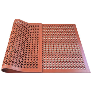 Tapete Antifatiga de Caucho Reciclado Premium con Orificios, Fácil de Limpiar, para Cocina Comercial, Procesamiento de Alimentos y Espacios Húmedos - Product Image 4