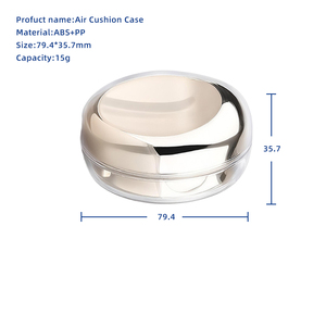 Caja de Embalaje Cosmético Ovalada de Plástico Brillante de 15g al por Mayor, <span class=keywords><strong>Estuche</strong></span> de Lujo para Base de Maquillaje CC Cream con Cojín de Aire y Color Personalizado - Product Image 4