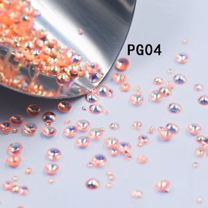 Cuentas de resina transparentes brillantes efecto sirena Aurora, tamaños mixtos, para decoración de uñas, joyería, bricolaje, venta al por mayor, pedidos a granel, muestras gratis. - Product Image 4