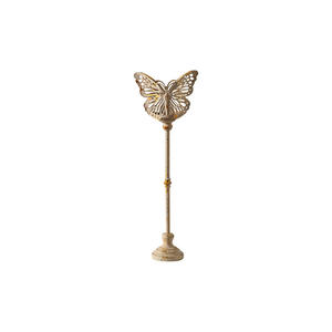 Butterfly <b>Candlestick</b> Metal Floor Standing Home Decoration Vintage Style A3289 - Product Image 5