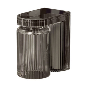 Toothbrush Holder Wall Mounted Transparent Cup Bathroom Single No Drill Required - Product Image 5