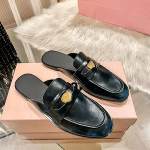 รองเท้าแตะผู้หญิงหนังวัวคุณภาพดี แฟชั่นฤดูร้อน สวมใส่สบาย แบบสวมครึ่งเท้า ส้นหนา ระบายอากาศได้ดี รุ่น Clogs mius - Product Image 6