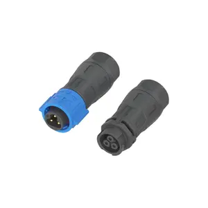 3PIN AC quick connect wire connector K15 Circular Nylon Assembly type Male Female Plug Socket IP68 Cable Wiring Joint