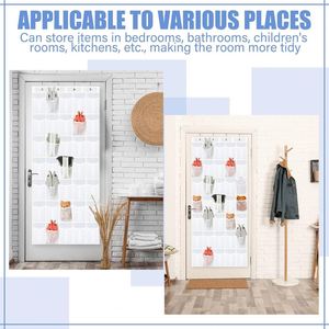 35 Pocket Over the Door Shoe Organizer Breathable Mesh &Non-woven Fabric with Metal Hooks Hanging Shoe Storage <b>Bag</b> for Men Women - Product Image 4