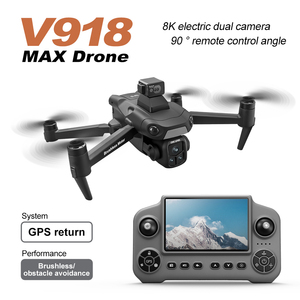 New V198MAX GPS RC Drone Professional <b>Camera</b> Aerial FPV Brush Laser Obstacle Large Screen <b>Remote</b> <b>Control</b> Long distance 5KM - Product Image 1