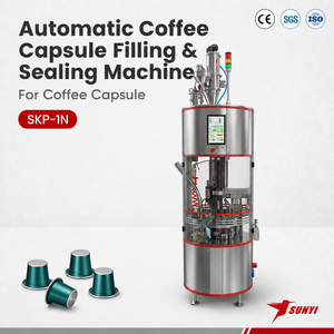 Dernière nouvelle conception certifiée CE prix d'usine à grande vitesse Machine automatique de remplissage et de scellage de capsules de café Nespresso - Product Image 1