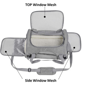 Transportín Portátil y Transpirable para Mascotas, Gatos y Perros Pequeños, Apto para Viajes en Auto y Uso al Aire Libre - Product Image 3