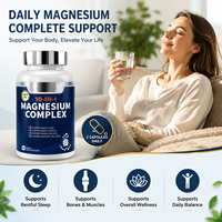 Compléments Vitaminiques pour Adultes Marque Blanche – Capsules de Magnésium Glycinate 10-en-1 1000mg Complexe pour le Soutien du Sommeil et la Réduction du Stress