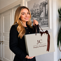 Emballage de sac Europe biodégradable recyclable Sacs en papier cadeau de luxe avec votre propre logo pour les petites entreprises