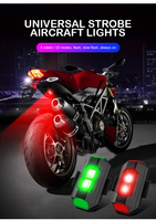 Feux de moto OEM, feux de position LED sans fil pour drones RC, avions à voilure fixe, hélicoptères, feux d'avertissement