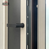 Fenêtre panoramique ultra-étroite en aluminium sur mesure avec micro-ventilation pour balcon, terrasse et suite d'angle