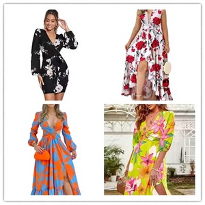 Vestido camiseta de verano para mujer, estilo Aloha, con estampado clásico, mangas caídas, talla grande, para playa, todas las tallas, venta al por mayor 2026 - Product Image 1