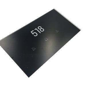 Protection d'écran LCD semi-transparente en verre trempé anti-reflet et anti-éblouissement <span class=keywords><strong>Mareal</strong></span> AG personnalisée avec trou circulaire - Product Image 1