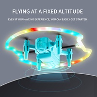 Drone RC Quadricoptère 4DRC avec éclairage LED, cadre entièrement lumineux, rotation à 360°, mini drone pour enfants, cadeau d'anniversaire pour garçons