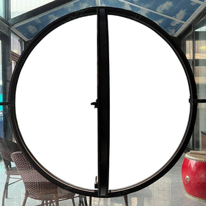 Fenêtre ronde en aluminium <span class=keywords><strong>de</strong></span> grande taille avec cadre en verre fixe à pivot circulaire, conception spéciale d'usine chinoise - Product Image 4