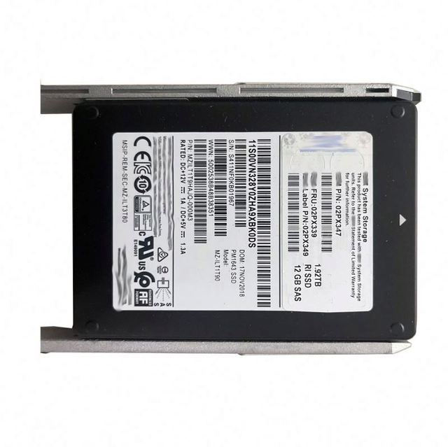 01EJ594 Wholesale Bulk IBX 1.92TB SAS 12Gb MLC RI 2.5" Solid State Drive SSD for V7000/Storage