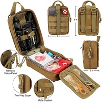Kit de survie d'urgence et tactique pour hommes, équipement professionnel, matériel de survie, fournitures de premiers secours, 72 en 1, fonction SOS