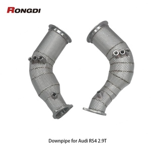 SUS304 Downpipe for Audi RS4/RS5 B9/B9.5 2.9T 2021 With Heat Shield & OPF Sensor Exhaust Downpipe - Product Image 1