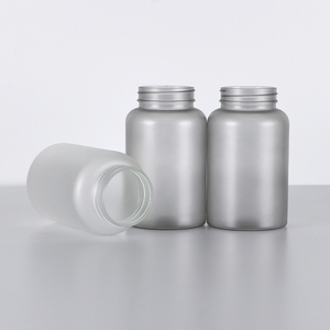 Grey Frosted Customized Capsule Bottle Pharmaceutical Packaging PET <b>Plastic</b> Bottle Pill <b>Jar</b> For Health Product With Screw Cap - Product Image 5