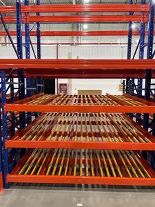 Equipo de almacenamiento de acero resistente Estantería sin pernos para almacén Estante de flujo de cartón por gravedad con rodillos - Product Image 3