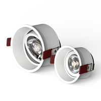 Projecteur de plafond moulant Zhongshan 7W antireflet 5W, spot lumineux réglable COB LED vers le bas