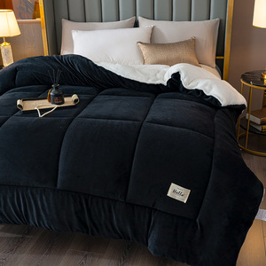 <span class=keywords><strong>Edredón</strong></span> de Invierno Cálido de Forro Polar de Cordero, con Patrón, Grueso, Estampado, Tipo <span class=keywords><strong>Sherpa</strong></span>, de Alta Calidad para Hotel, de Poliéster - Product Image 2