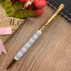 Foil Metal Ball <b>Pen</b> with Gold Brand Printing Black Metal <b>Ballpoint</b> <b>Pen</b> with Gold - Product Image 5