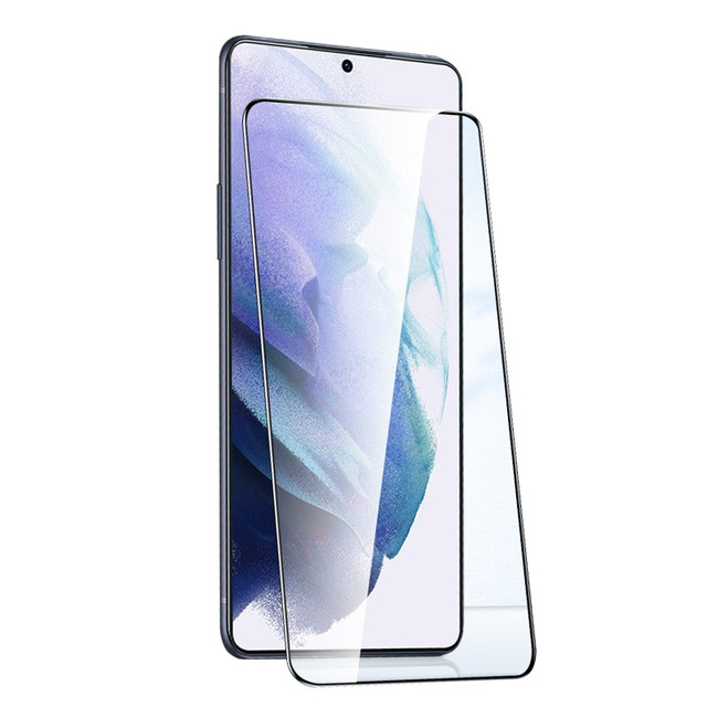Clear Anti-Scratch Ultrasonic Fingerprint Unlock Supporting Tempered Glass Screen Protector for Samsung Galaxy S21/S22/S22 Ultra