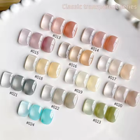 XEIJAYI Kit de Gel UV pour Extension d'Ongles 24 Couleurs 15ml – Gel Dur Gelée pour Application DIY