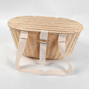 Jy- Heart Kids Baby Decor Wicker Straw <strong>Baskets</strong> Outdoor Foldable Portable Storage Mesh <strong>Wire</strong> <strong>Basket</strong> for Kitchen Pantry Picnic - Product Image 4