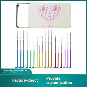 Venta caliente DIY fieltro de lana bordado pluma transfronteriza Multi-Tamaño Color DIY herramienta de costura caja de hierro para costura - Product Image 5
