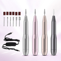 Nagelapparatuur Manicure Salon 20000RPM Elektrische Nagelboormachine USB Draagbaar Thuisgebruik Nagelboor