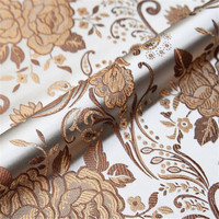 Hochwertiger Blumen-Brokatstoff mit Wunderschönem Pfingstrosen-Design in Grün für Chinesische Sofamatten und Heimtextilien