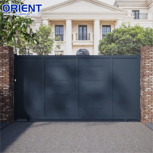 Puerta de Entrada Principal Automática Decorativa de Último Diseño, Puerta <span class=keywords><strong>Plegable</strong></span> de Aluminio sin Rieles para Exteriores - Product Image 3