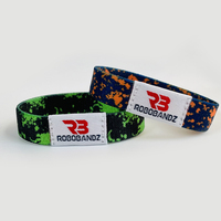 Bracelet élastique en polyester imperméable personnalisable NFC FM1108 pour 213 pour 215 Ntag216 pour concerts et événements
