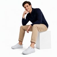 Chaussures de golf OEM ODM avec système de lacets à molette, tige en PU imperméable, adhérence tout-terrain, logo personnalisé, baskets de golf pour hommes