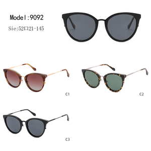Gafas de sol tipo ojo de gato para mujer, montura completa, protección UV400, montura negra, protección solar, estilo adulto - Product Image 3