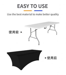 Traditional Style <b>Portable</b> <b>Table</b> Cloth 6ft Fitted <b>Table</b> Covers for Events Custom Print Durable Thick Fabric Promotion Fast - Product Image 5