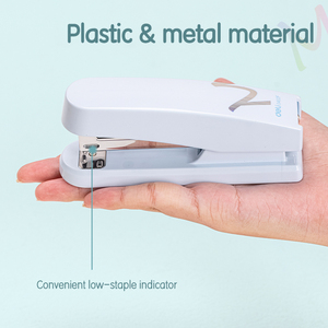 Deli E0402F # <span class=keywords><strong>Grapadora</strong></span> # 25 hojas, 24/6 y 26/6 # Base Giratoria Antideslizante con Ranura para Uñas y Apertura de Ángulo Amplio para Seguimiento - Product Image 5