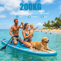 TIDETREK Planche de paddle gonflable 350 cm personnalisée pour sports nautiques, surf et stand-up paddle (SUP)