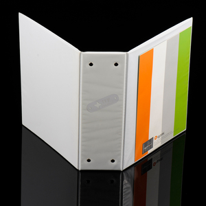 Trắng Vinyl PVC catalog 2/3/4 kim loại trục vít bài vòng chất kết dính với rõ ràng Túi - Product Image 2